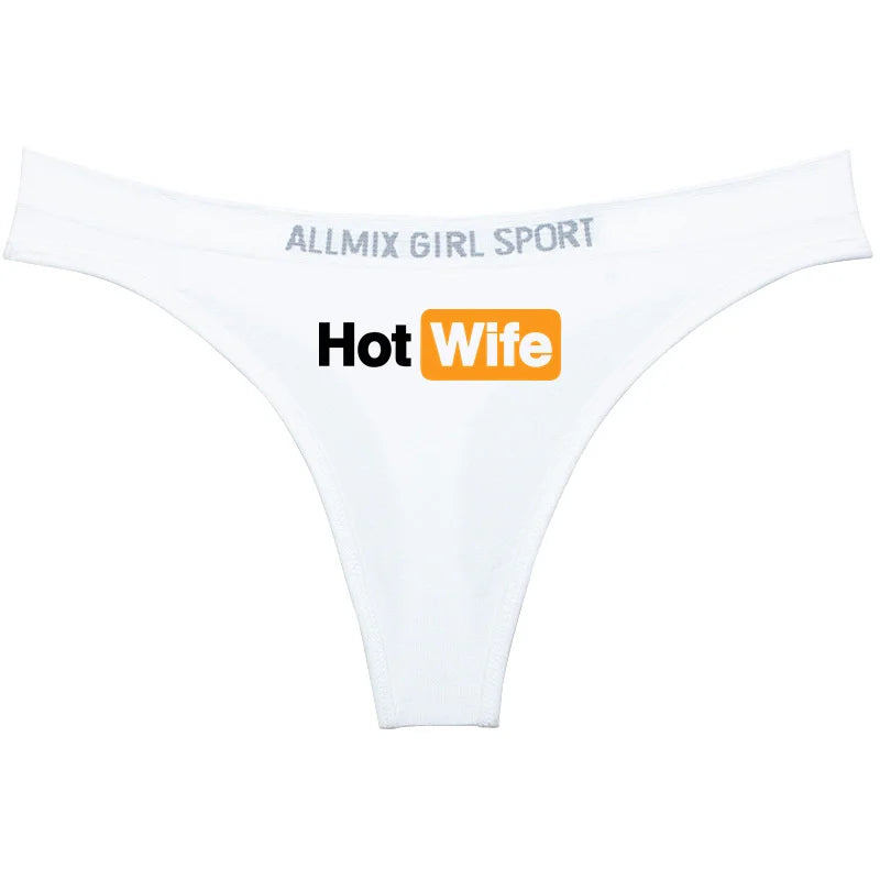 New Arrivals 4 Colors Women's G-String Sexy Panties *Hot Wife* Underwear Sports Fitness Seamless Girl's Underwear Low Waist Traceless Ladies Brief