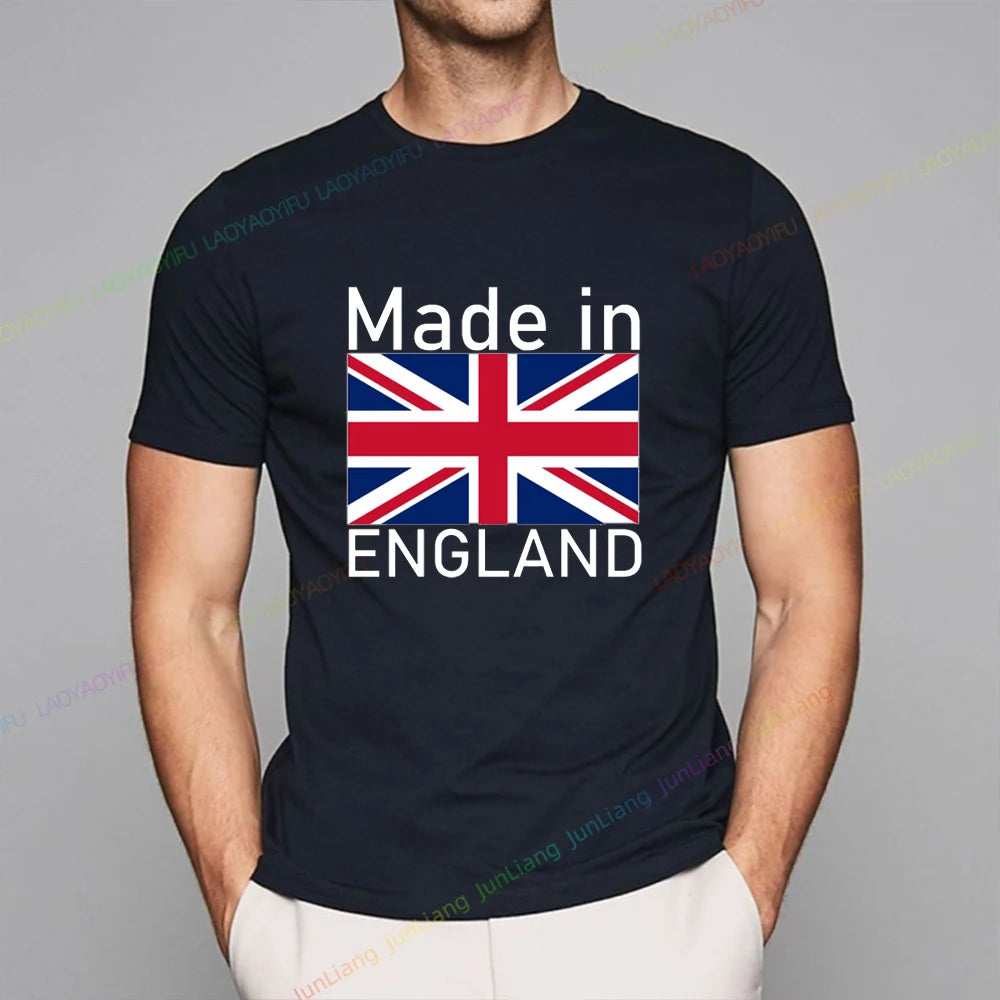 NEW Arrivals S-4XL Summer New Shirt England Flag Badge Unisex Patriotism Graphic T-Shirts Women's T-Shirts Men T-shirt Short Sleeve Tee Women Men Casual Sports Supplies
