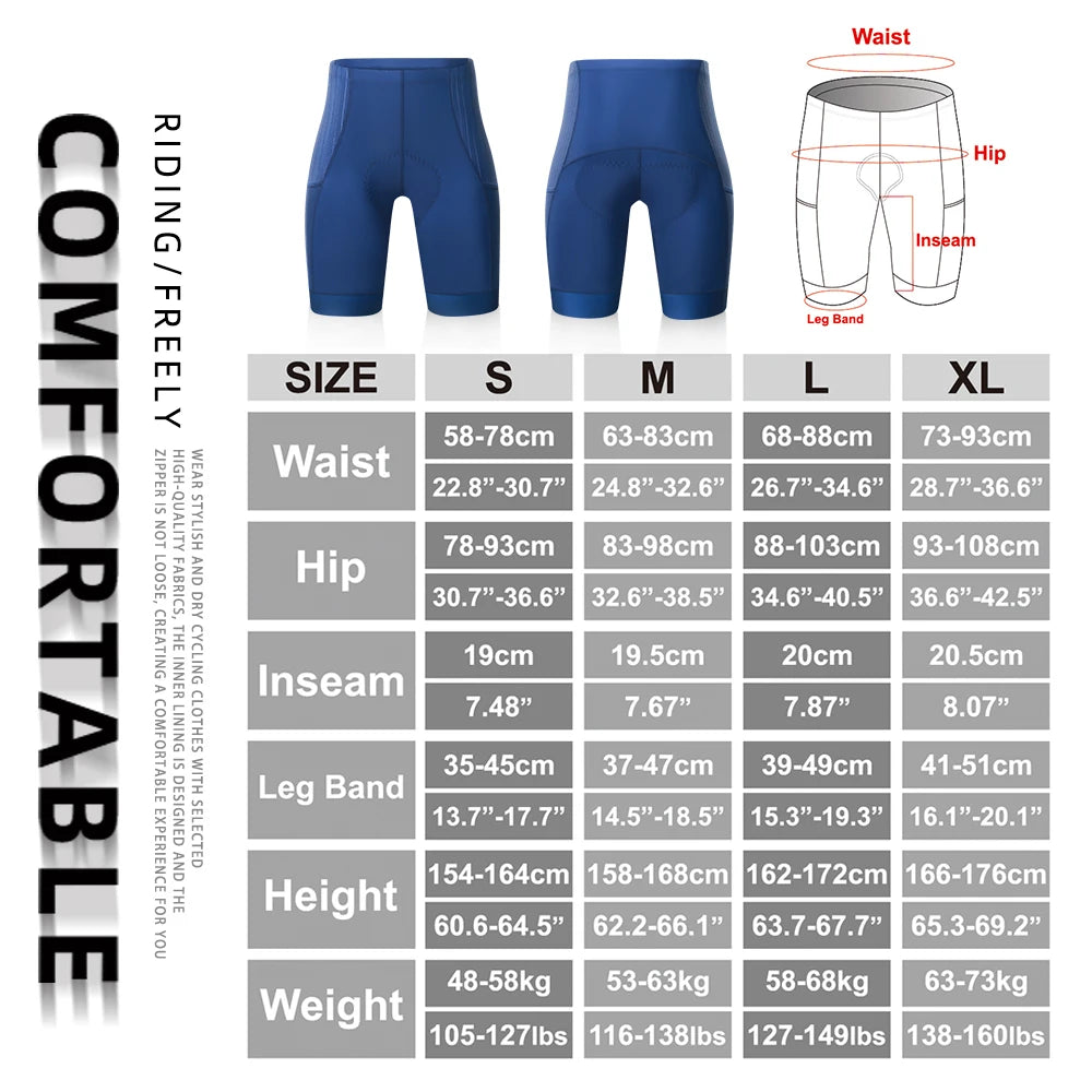 X-Tiger Blue Cycling Shorts Bike Tights Pro Bicycle Shorts Breathable Lycra Sports Women MTB Road Biking Shorts 7 Hours Riding