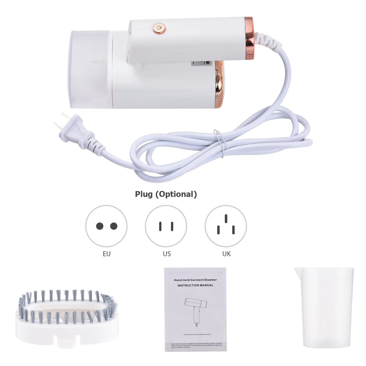NEW 1000W Powerful Foldable Handheld Iron Garment Steamer for Clothes and Fabrics 120ml Large Capacity Water Tank 20s Fast Heating Outdoor Travel Hotels Clothes Ironing Accessories