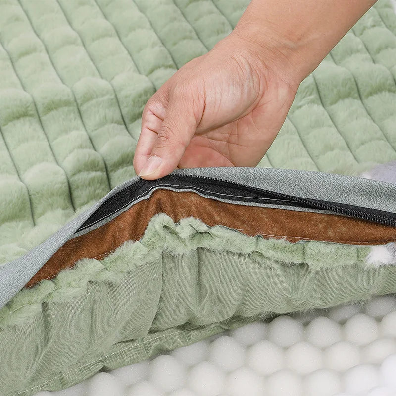 Cross-Border New Arrival Sleeping Dog Orthopedic Mat Winter Warm Removable Washable Kennel Mattress Pet Supplies Large Dog Dog Bed Pets Supplies