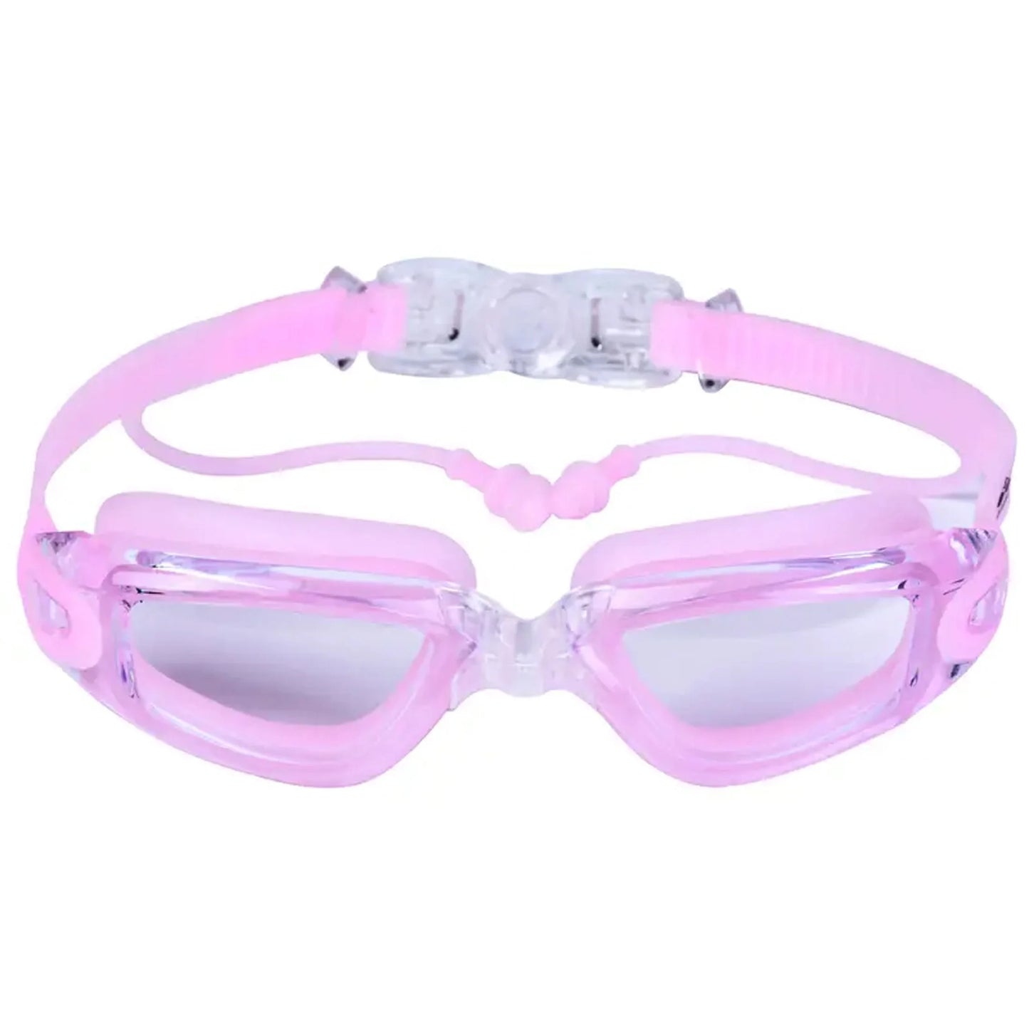 NEW 4 Colors Adult Swimming Goggles High Definition Swimming Water Pool Beach Goggles Non-Eye-Proof Silicone Earplugs Large Frame Anti-Fog Professional Waterproof Nose Ear Protection Set
