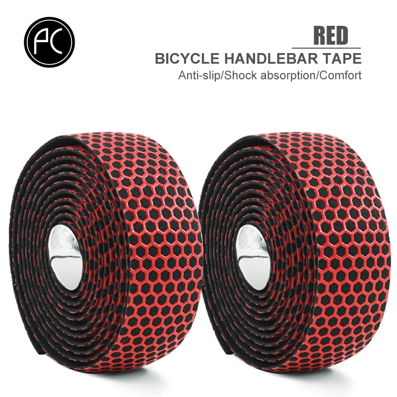 NEW Arrivals Road Cycling Handlebar Tape - Anti-Slip, Sweat-Absorbent, Honeycomb Patterned Cycling Essential Film Bicycle Parts Accessories Sports Supplies