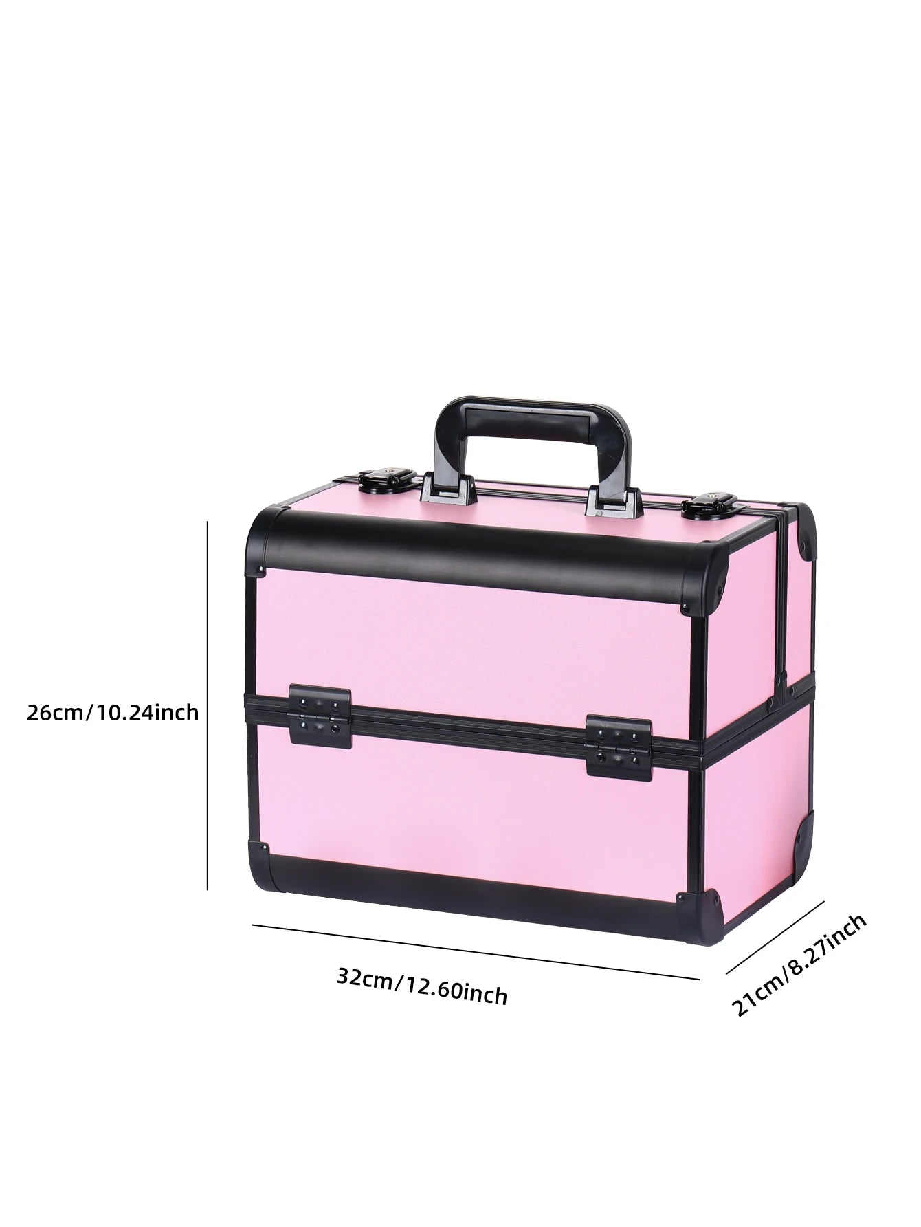 NEW Arrivals 8 Colors Make-Up Train Case Aluminum Alloy Case Pedicure Tool Box with Handle Cosmetic Box Portable Makeup Case Organizer