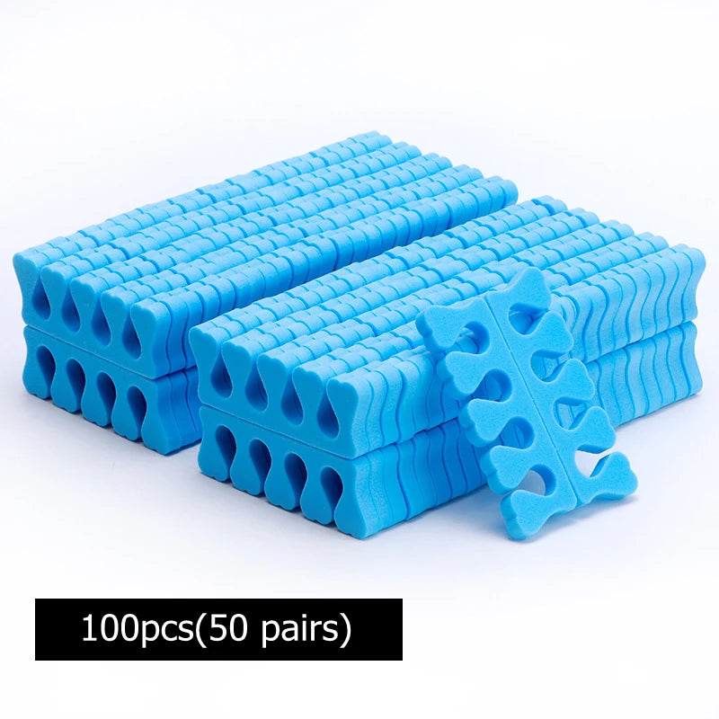 NEW Arrivals 200/400PCS Set Nail Art Toes Separators Soft Sponge Fingers Foot Gel UV Polish Coating Painting Manicure Pedicure Tools Foam Women Cosmetic Accessories Manicure Pedicure Supplies