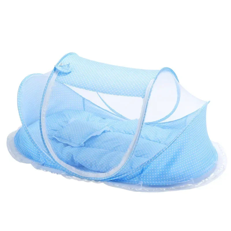 NEW Arrivals 0-3Years 6 Colors Portable Foldable Baby Netting Newborn Sleep Bed Travel Baby Mosquito Nets Travel Bed Netting Play Tent Children Mosquito Insects Flies Protection Net