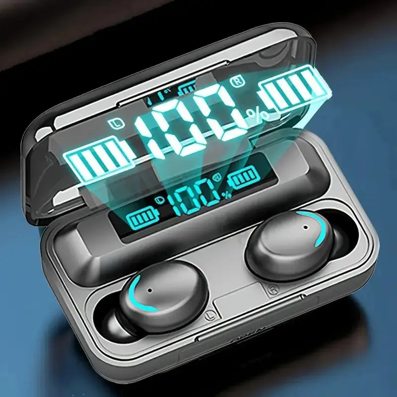 NEW Arrivals F9 Wireless Bluetooth Headphones TWS Waterproof Earbuds Earphones Digital Display Headset Large Capacity Charging Case