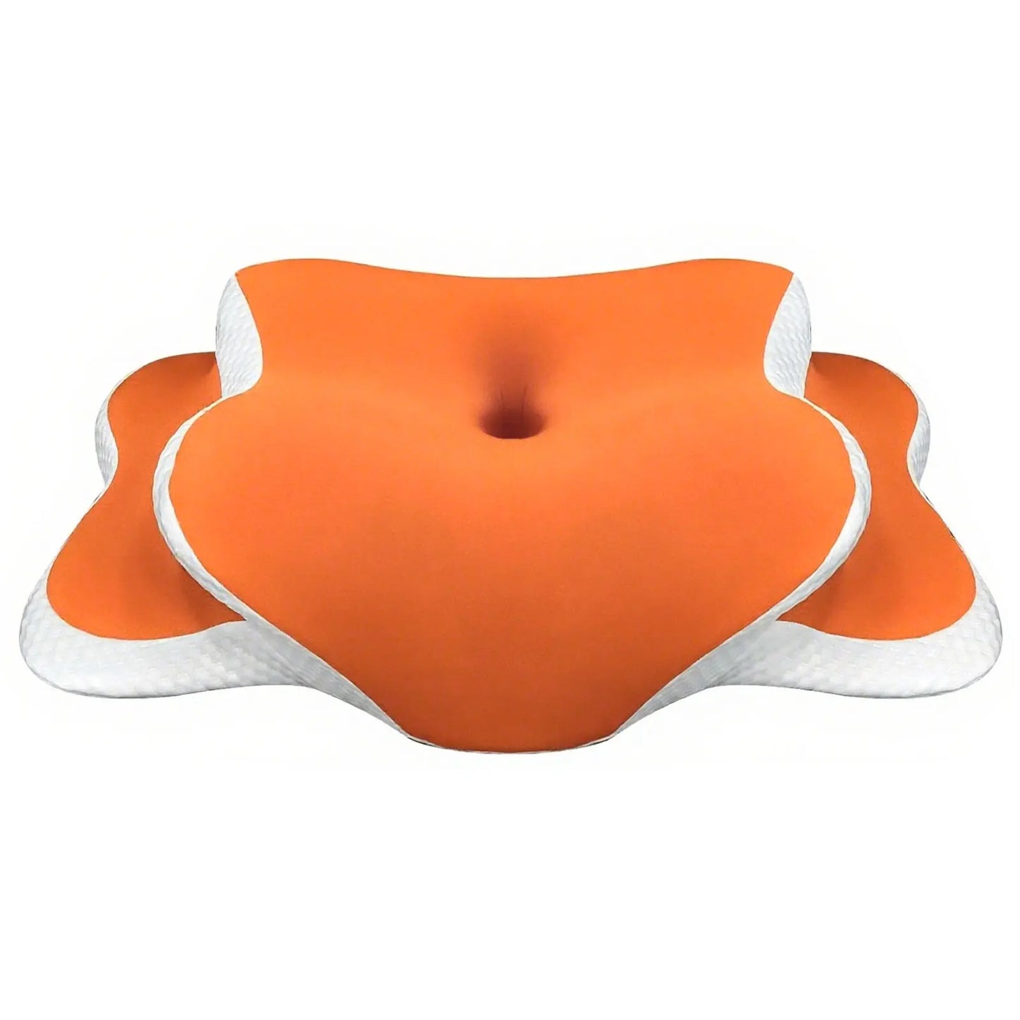 NEW Orange/Dark Gray Color Ergonomic Butterfly Top Quality Memory Foam Pillows Butterfly Shaped Relaxing Cervical Slow Rebound Neck Pillow Pain Relief Sleeping Orthopedic Cushion