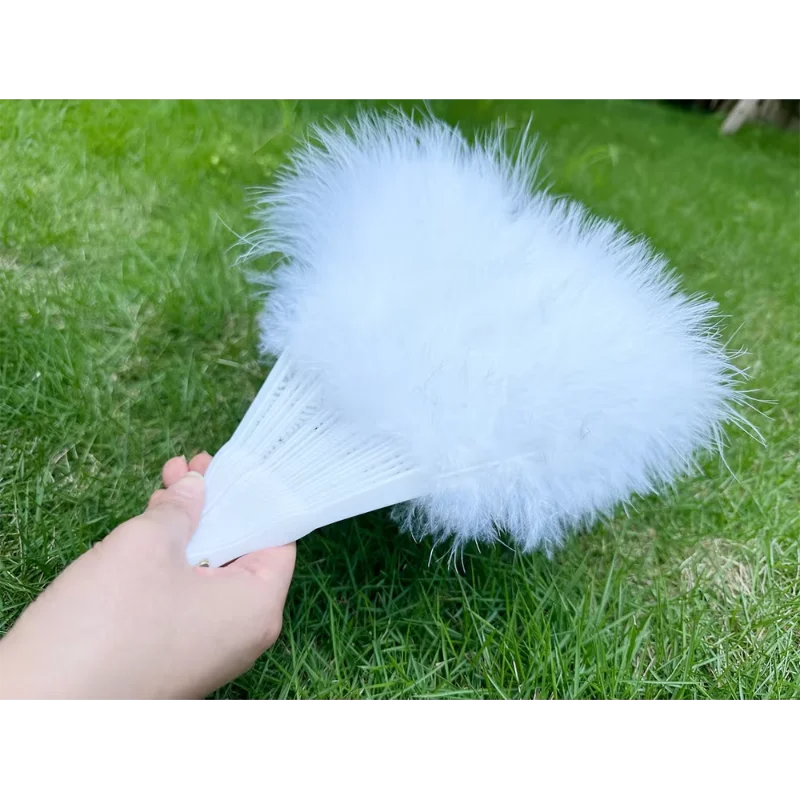 50x35Cm White Bride Pearl Letter Fan Guest Hand Fan Bridal Shower Gift Bachelorette Party Supplies Accessories Wedding Day Decoration