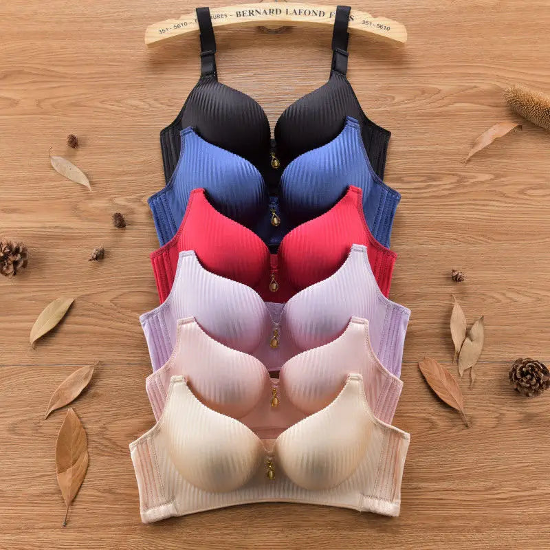 NEW Arrivals 6 Colors Girl's 8cm Thickened Bra Steamed Bread Cup Adjustable Underwear No Mark No Steel Ring Breast Lingerie Push Up Women Bras Ladies Underwear Lingerie Supplies
