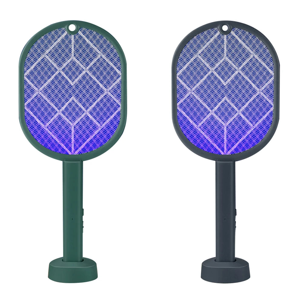 3000V Insect Racket Mosquito Killer Lamp Electric Shocker UV Light USB Charging Fly Insect Trap Flies Summer Fly Swatter