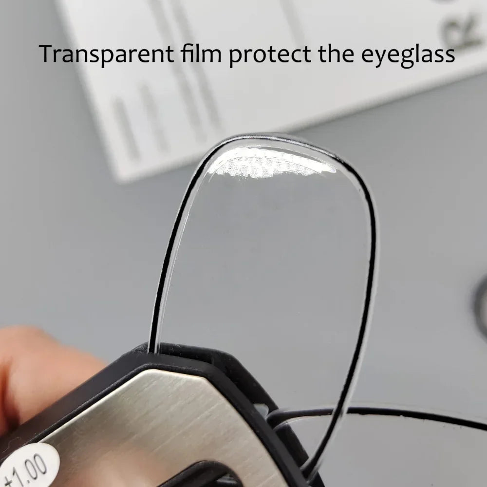 Nose Clip-on Reading Glasses Folding Legless Ultralight Keychain Glasses Men Women Mini Portable Presbyopic Glasses +1.0 To +3.0