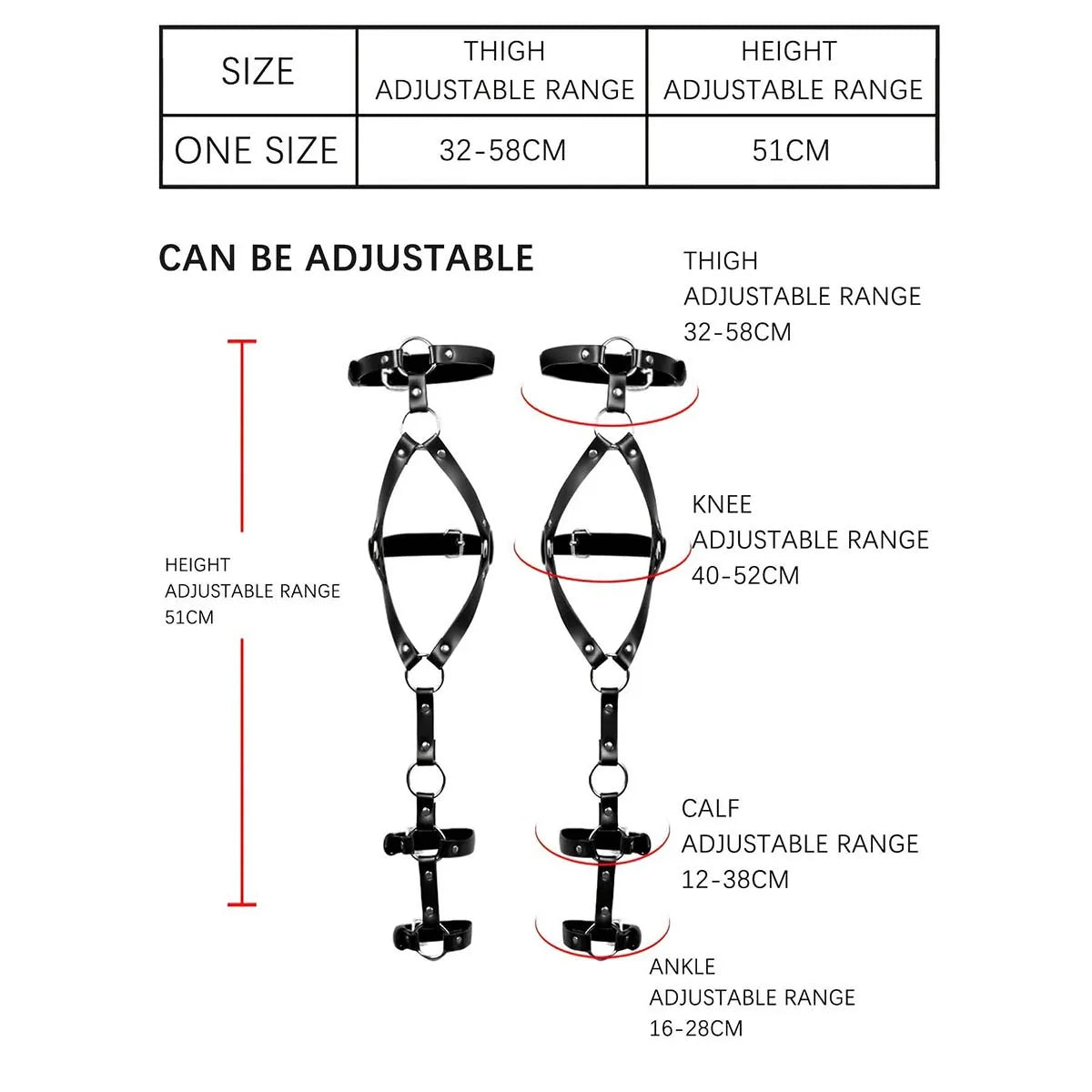Women Sexy Leg Harness Bdms Bondage Lingerie Thigh Garter Belt Gothic Fetish Clothing Exotic Accessorie Festival Rave Outfit