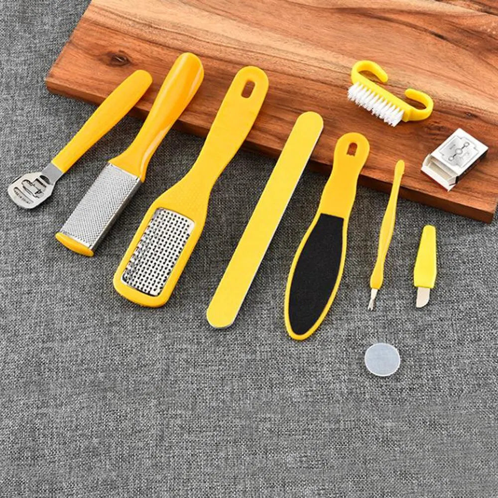 Hot Sale 10 in 1 Foot Pedicure Tools Kit Nail Nipper Toe Separator Callus Remover Foot File Foot Care Kit