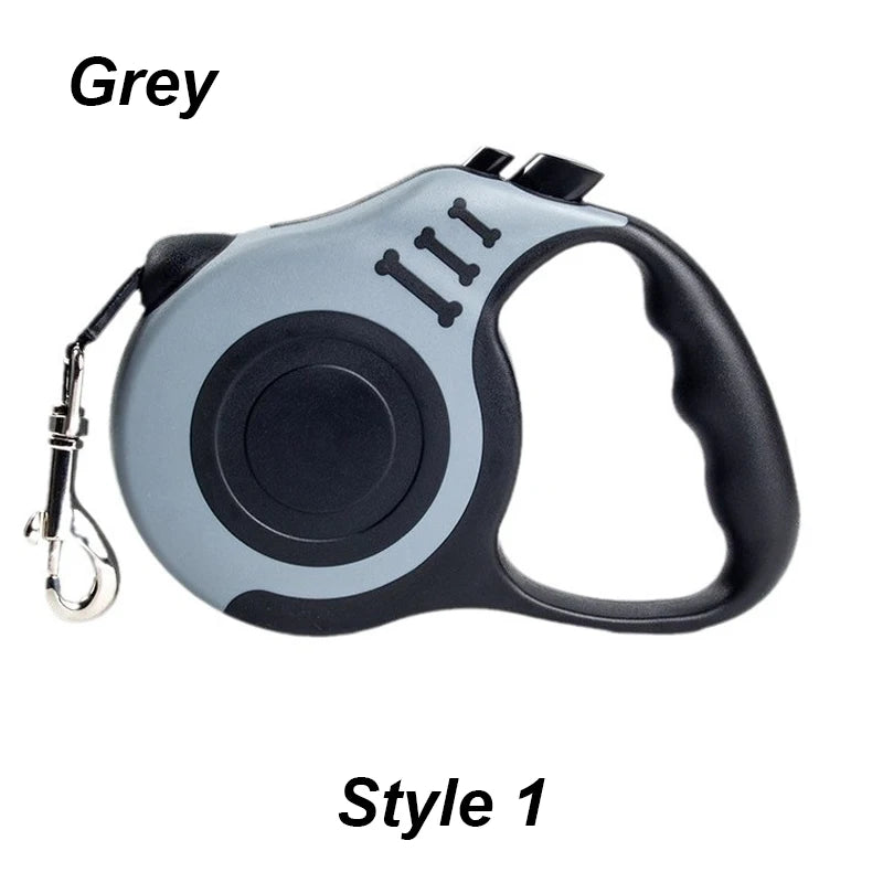 NEW Arrivals 12 Colors 5m Dog Leash Strong Automatic Retractable Durable Nylon Lead Puppy Outdoor Travel Walking Hiking Traction Rope Dogs Accessories Pets Supplies