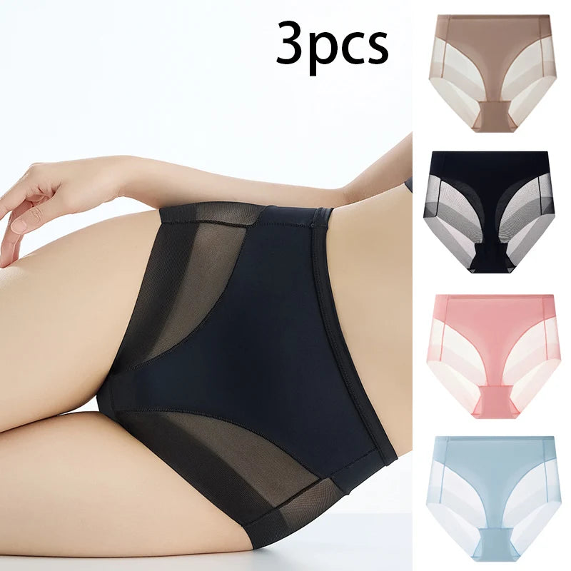 NEW Arrivals 3PCS Set M-2XL Women Seamless High Waist Shaping Briefs Breathable Body Shaper Slimming Underwear Butt Lifter Control Panties Shapewear