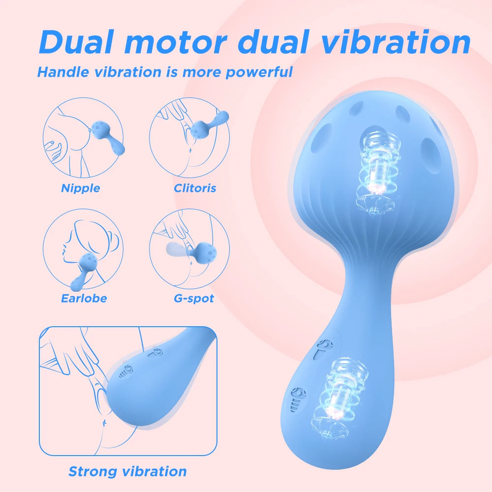 Mini Mushroom AV Vibrator Magic Wand Clitoris Stimulator Sex Toys for Women G spot Massager Adult Female Sex Erotic Product