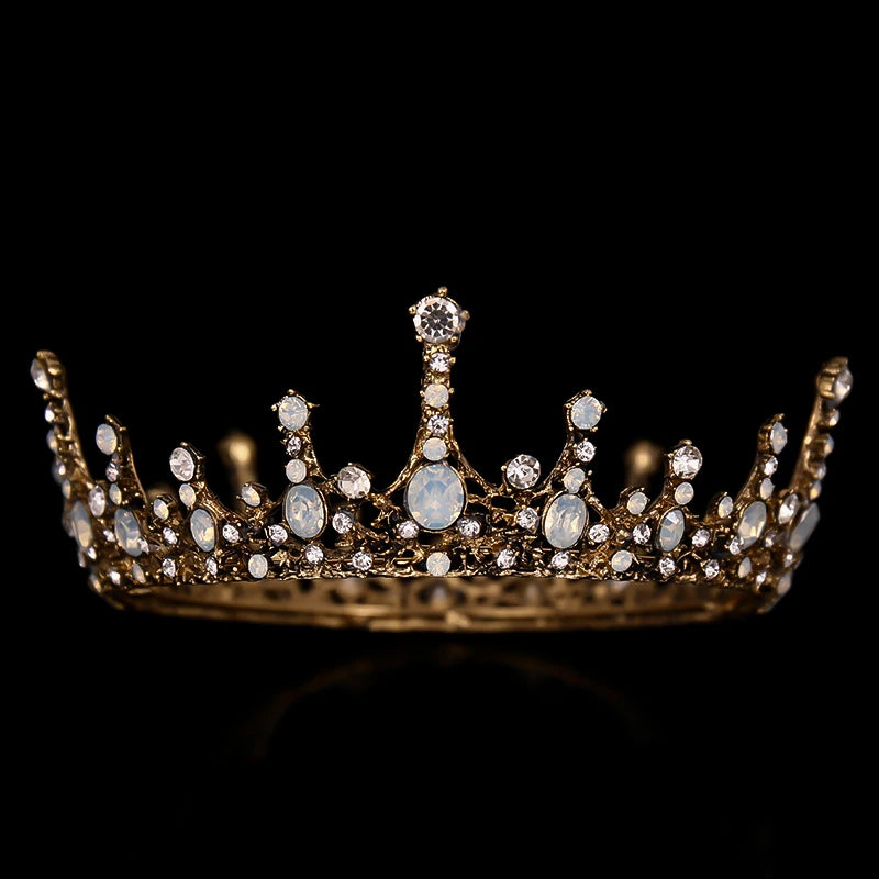 Low-Price Sales are Limited Luxury Wedding Crown Gold Silver Color Rhinestone Crystal Diadem Queen Crown Princess Tiaras Bridal Hair Jewelry Party Hair Accessories Girls Ladies Luxury Jewelry Fashion Accessories Supplies