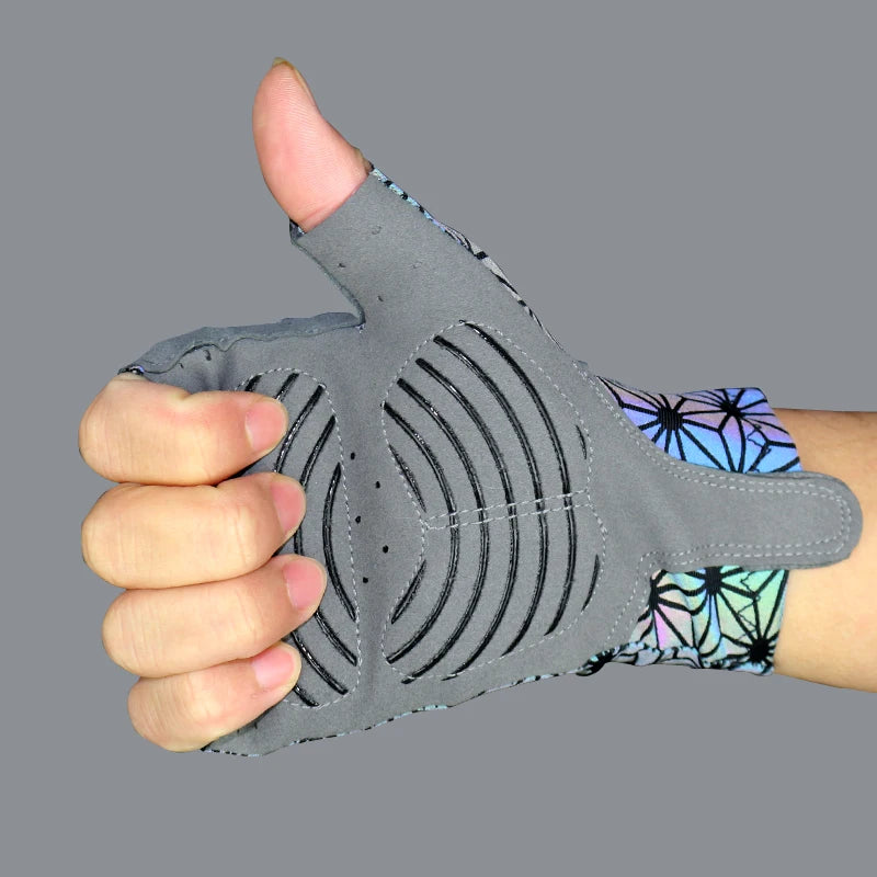 NEW Arrivals Sports Luminous Cycling Gloves Men and Women Outdoor Sports Luminous Bike Gloves Running Night Walking Hiking Glowing Gloves