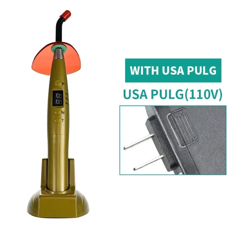 NEW Arrivals Dental Wireless Curing Light Resin Solidification 5W≥1200mw/c㎡ 440-480nm Wavelength Curing Machine With LED Screen Teeth Mouth Hygiene Tools Health Care Supplies