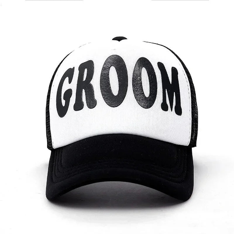 NEW Arrivals Bride/Groom 4 Patterns Personalized Bride to Be Groom Groomsman Bridesmaid Party Hats for Bachelorette Hen Night Wedding Engagement Bridal Decor