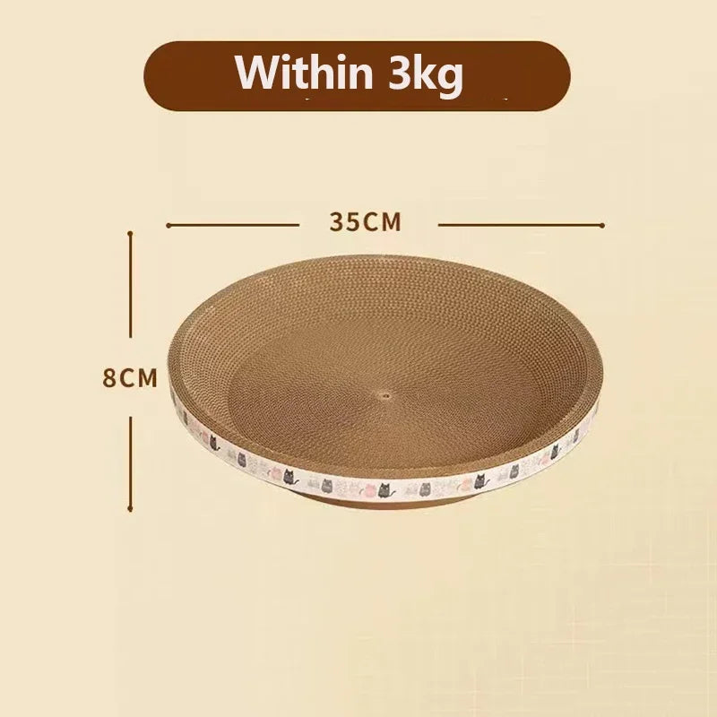 Corrugated Cat Scratching Post with Catnip Wear-resistant and Scratch-resistant Cat Bed Scratcher Sofa Protector Cats Furniture