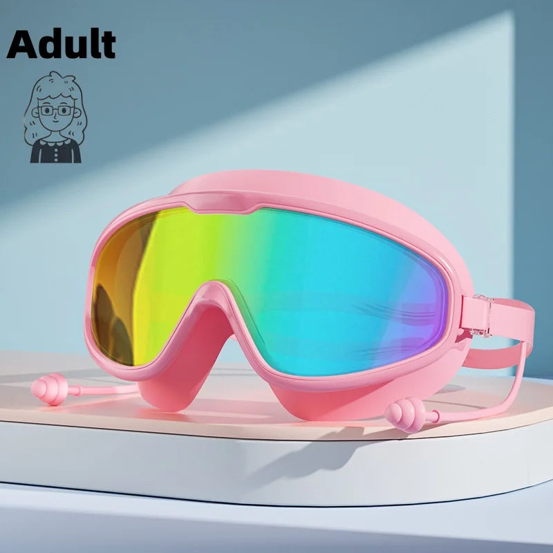 NEW Arrivals 12 Colors Swimming Goggles with Waterproof and Anti Fog High-Definition Professional Diving Goggles for Adult Boys and Girls Swimming Sport Accessories