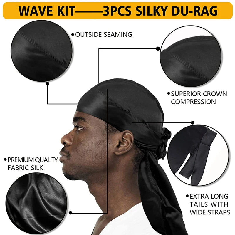 GOIPLE Deep Waves Control Pomade Natural Silky Shine Style 360 Wavy Hair Oil With Brush Sport Waves Cream For African Black Men