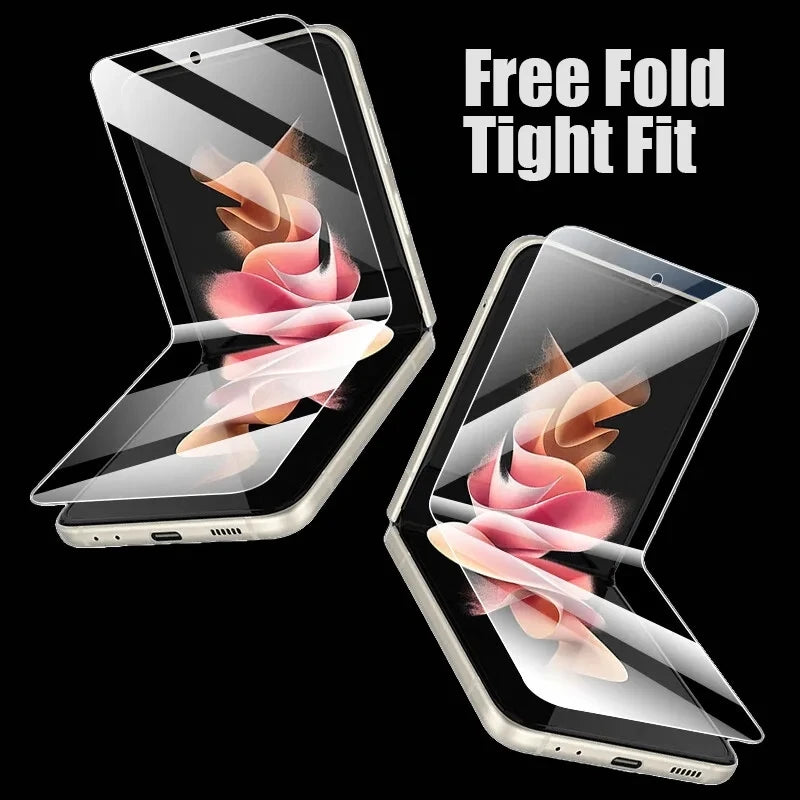 4Pcs Inside Hydrogel Film for Samsung Galaxy Z Flip 5 4 3 TPU Screen Protector