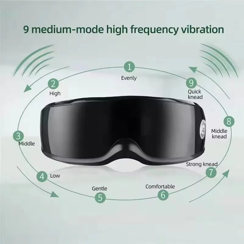 NEW Eye Massager Wireless Smart Vibration Magnetic Relieves Fatigue Dark Circles Acupuncture Massage Relax Eye Care Device