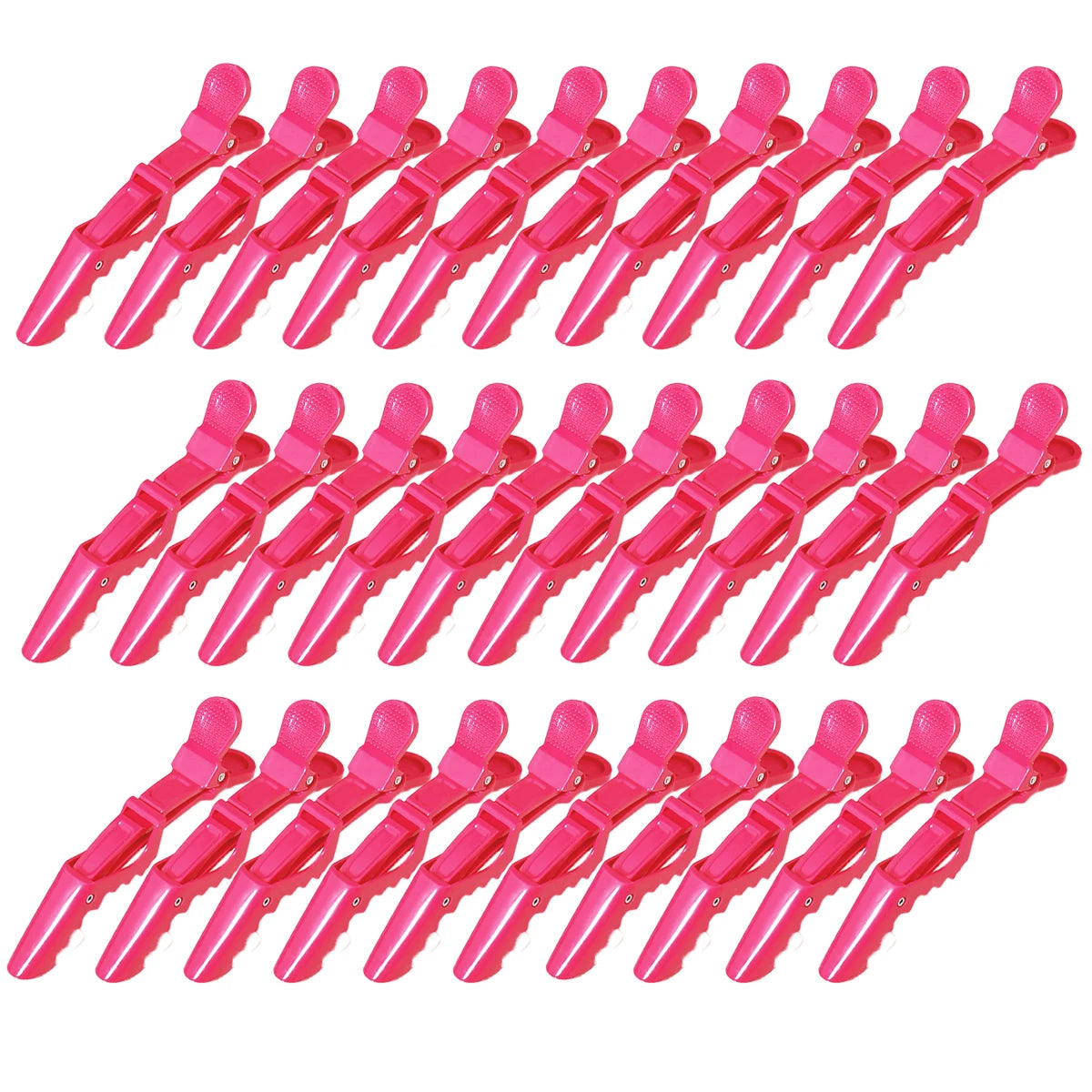 NEW Arrivals 30PCS Set 4 Colors Crocodile Non-Slip Hair Clip Design Claw Shaped Hair Clip Women Beauty Salon Hair Make-Up Clip For Hair Care Accessories