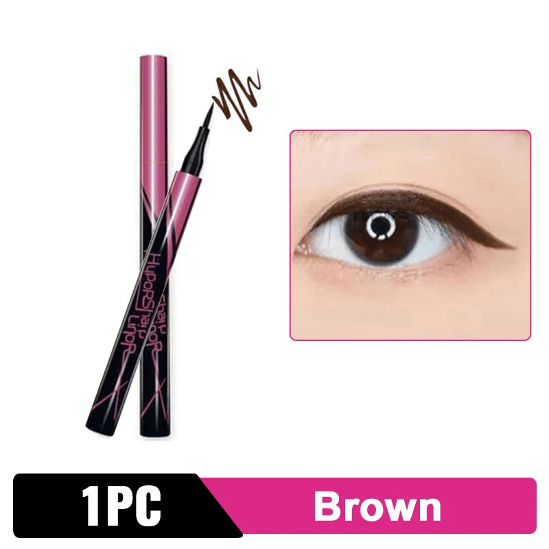 Liquid Eyeliner Quick-Dry Waterproof Eyeliner Pencil 36H Long-Lasting Black Liquid Eye Liner Pen Makeup Cosmetics Tool Beauty