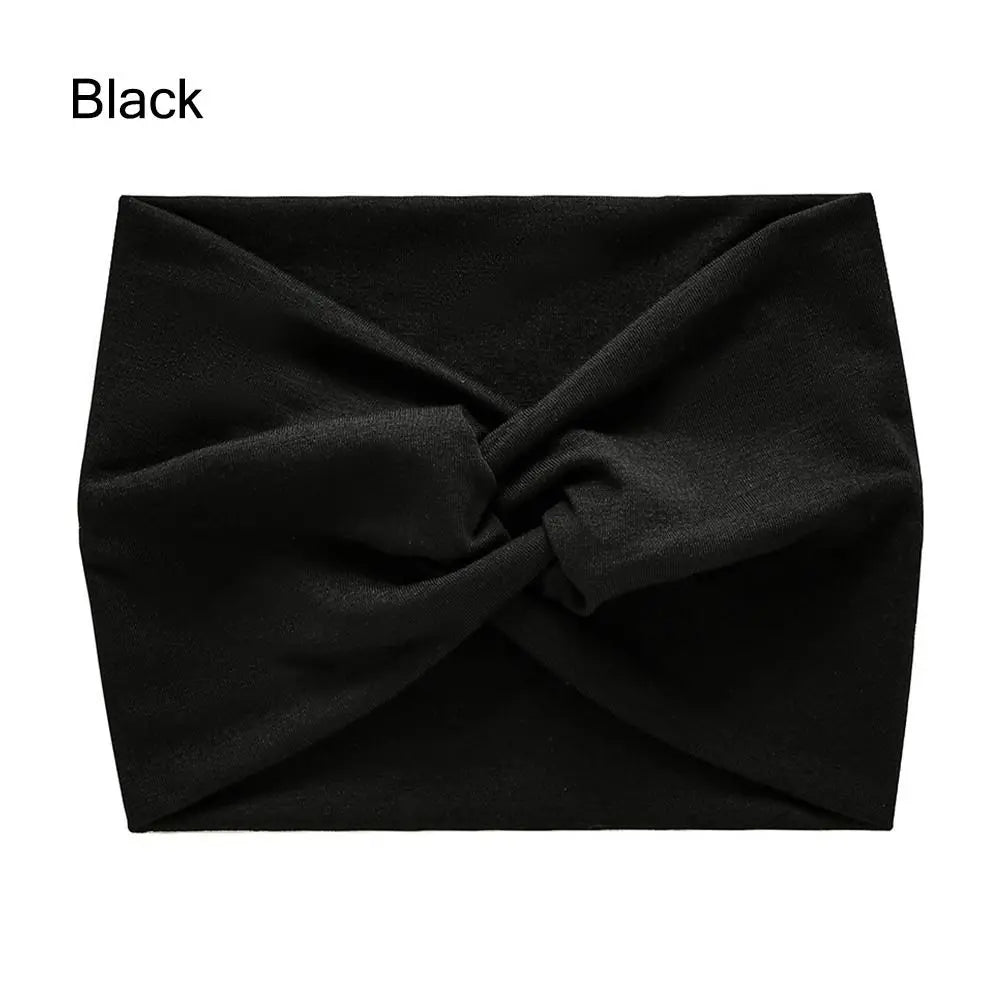 NEW Arrivals 29 Colors/Patterns Sports Bohemian Wide Cotton Stretch Headbands Women Headwrap Yoga Hair Bands Headwear Bandana Twisted Wide Headbands Hair Accessories