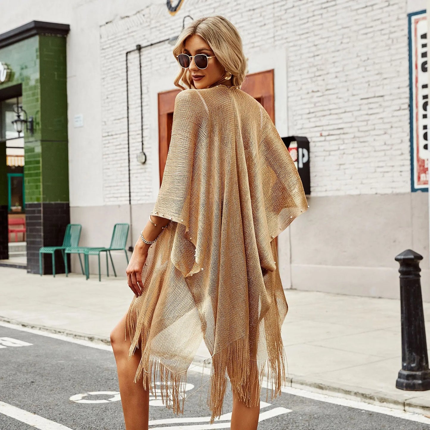 NEW Arrivals Women's Tops Leopard Loose Tassels Cover-Ups Beach Swim Bikini Kimono Cardigan Bathing Suit Cover Ups Blouse Swimwear Resort Wear Swimming Apparel Supplies