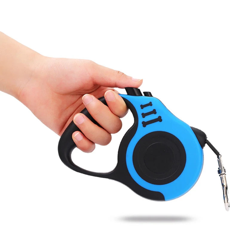 NEW Arrivals 12 Colors 5m Dog Leash Strong Automatic Retractable Durable Nylon Lead Puppy Outdoor Travel Walking Hiking Traction Rope Dogs Accessories Pets Supplies