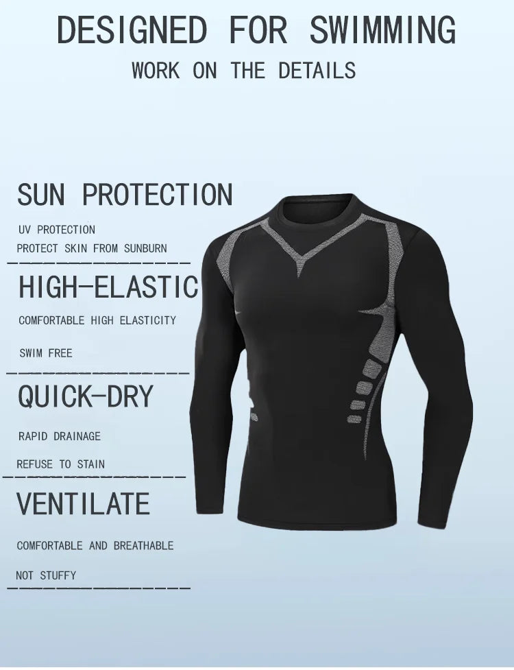 NEW Arrivals 4PCS Set S-3XL(100Kg+) Men's Swimsuit Full Body Sun Protection Long Sleeve Short Sleeve Pants Boys Swim Shorts Long Pants Swim Top Surf Snorkeling Suit Beachwear Sets Sports Apparel Supplies
