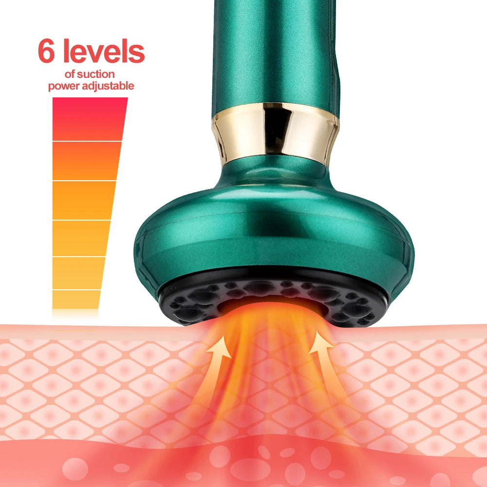 NEW Korean Handheld Rechargeable Magnetic Cupping Massager Cellulite Fat Suction Machine for Body Sculpting Belly Cellulite Massage