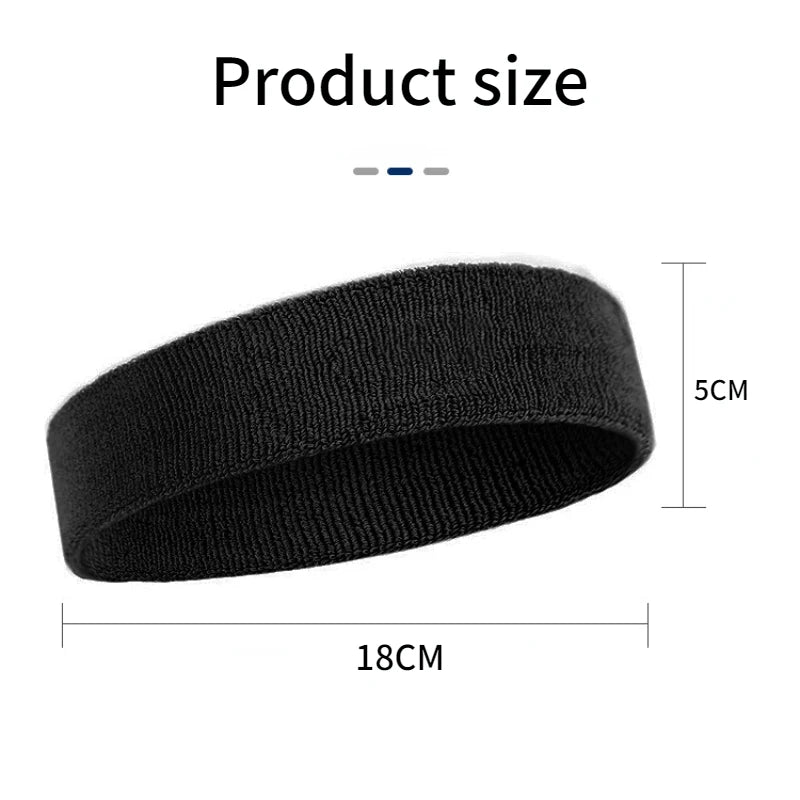 3PCS Set Men Sports Headband Sweatband Stretch Elastic Outdoor Sport Sweat Headband Wristband Women Gym Running Tennis Headwrap