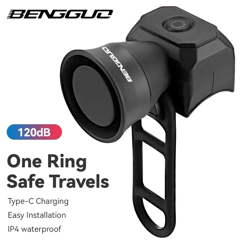 NEW Arrivals Bicycle Horn Mountain Bike Mini USB Charging Waterproof Electronic Bike Bell Riding Equipment Children's Scooter Accessories