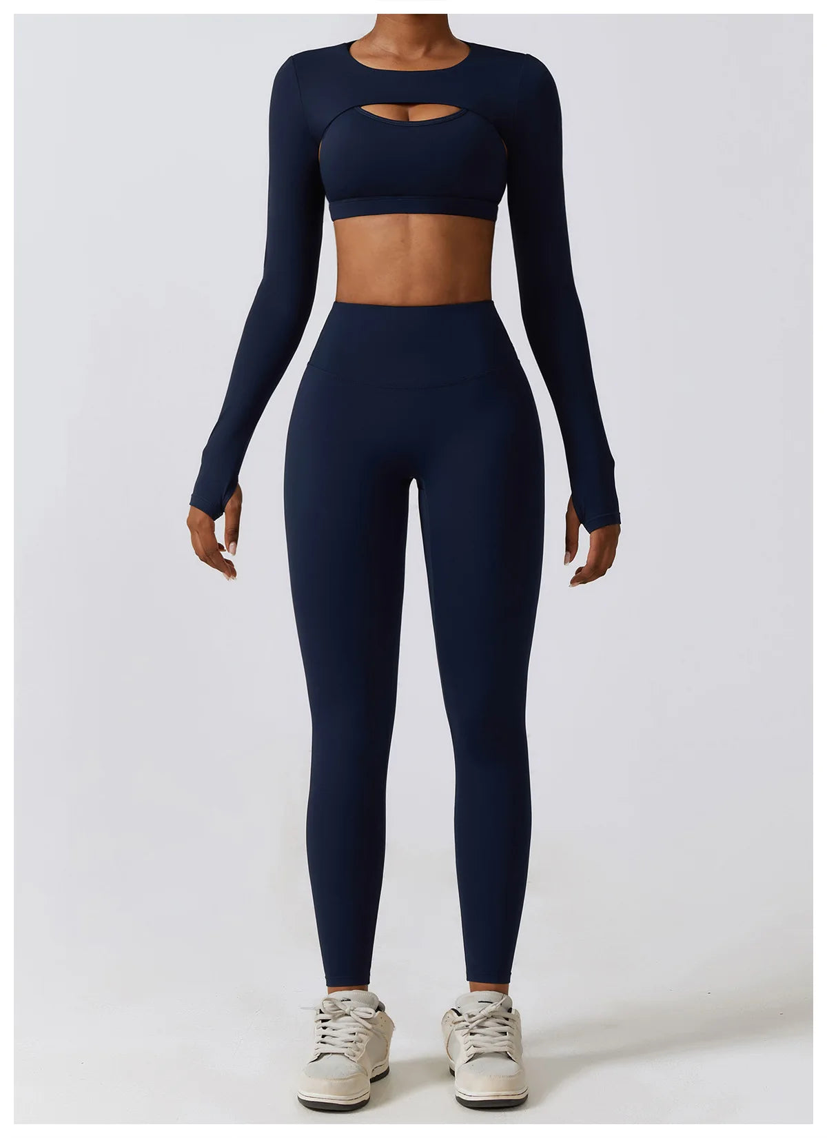 NEW S-XL 4 Colors Women Crop Tops Long Sleeve Breathable Running T-Shirts Gym Sports Top with Pad Yoga Shirts Fitness Workout Yoga Clothing Sets