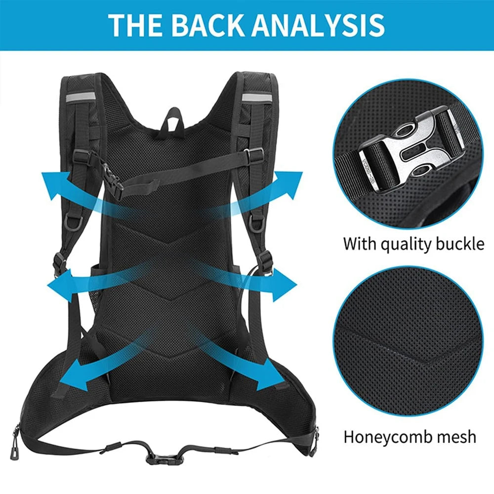 NEW Arrivals Hydration Backpack with Hydration Bladder, 1L, Small Running Backpack with Hydration System, Jogging for Men and Women Outdoor Travel Hiking Climbing Cycling Backpack