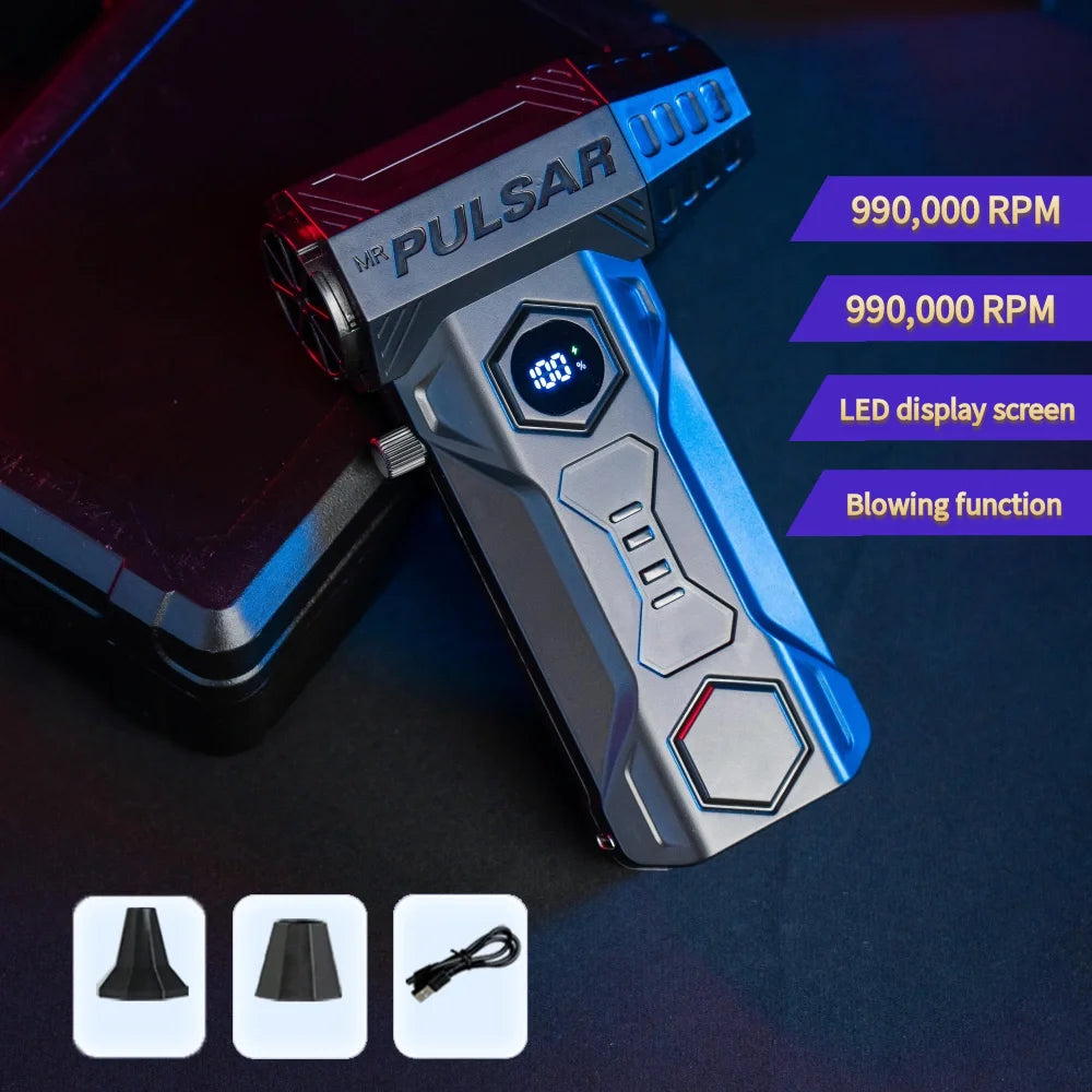 NEW Brand X11Pro MAX Turbo Jet Wireless 6 Modes Blower 990000RPM Powerful Air Blower Brushless Motor Turbo Fan Wind Speed 75m/s 10000mAh Strong Breeze PC/Keyboard/Car Cleaning Air Duster Blower