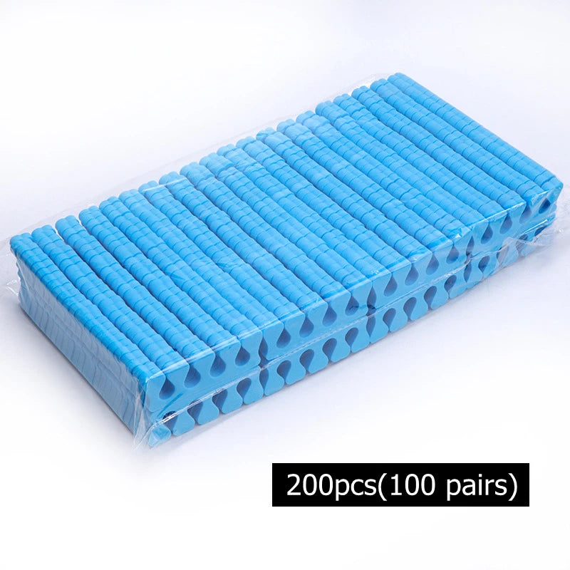 NEW Arrivals 200/400PCS Set Nail Art Toes Separators Soft Sponge Fingers Foot Gel UV Polish Coating Painting Manicure Pedicure Tools Foam Women Cosmetic Accessories Manicure Pedicure Supplies