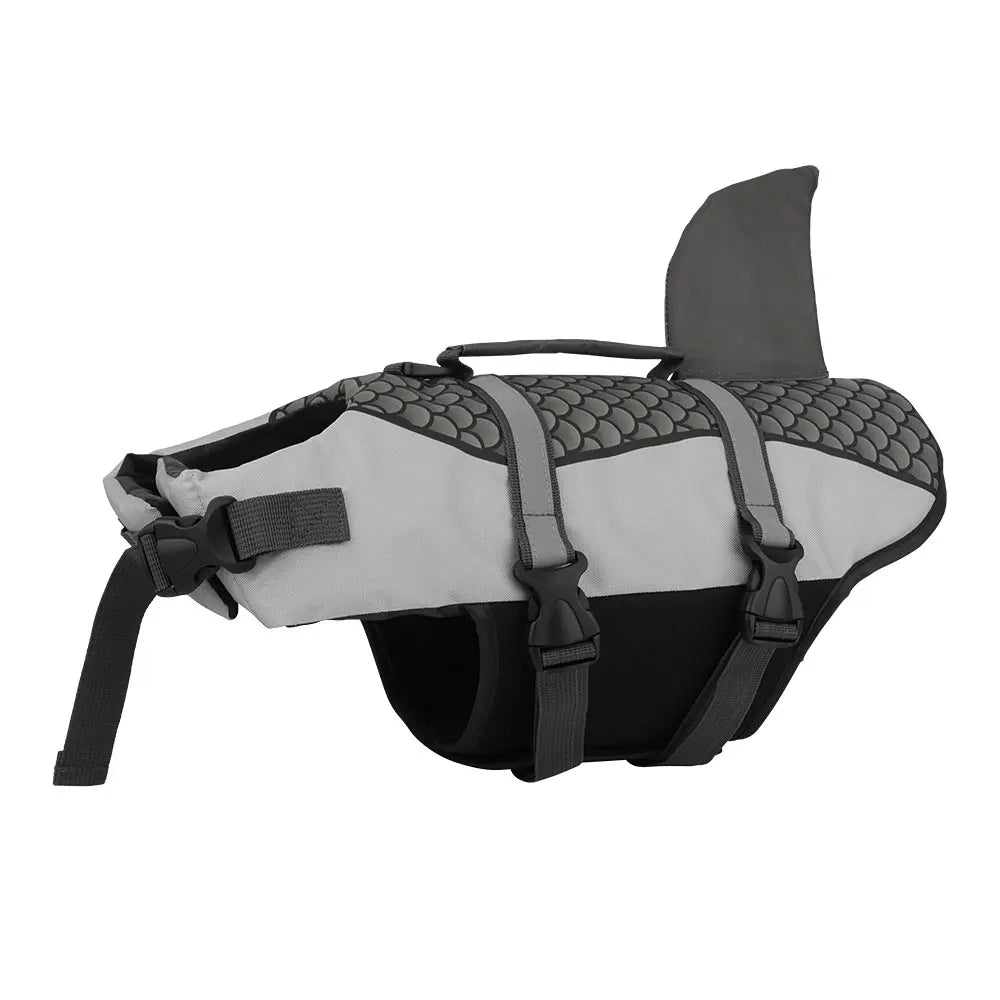XS-2XL 5 Colors Shark Dog Swim Pet Dog Life Jacket Vest Clothes Life Vest Collar Harness Pet Swimming Summer Swimwear Scales Shark