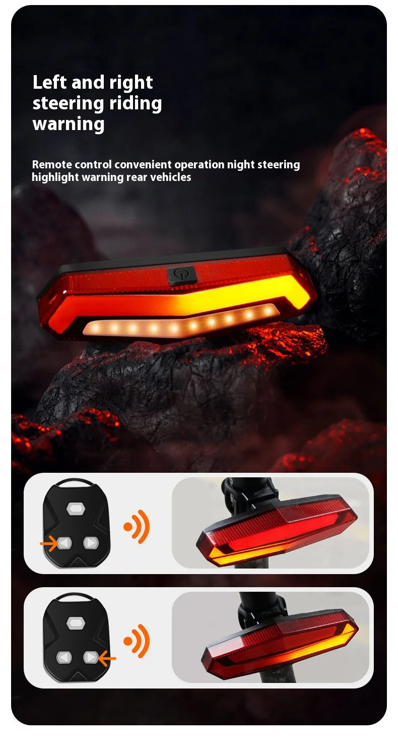 NEW Arrivals USB Rechargeable LED Warning Light Set For Bicycle Accessories Waterproof Bicycle Tail Light For Night Riding Equipment For Mountain Road Bikes