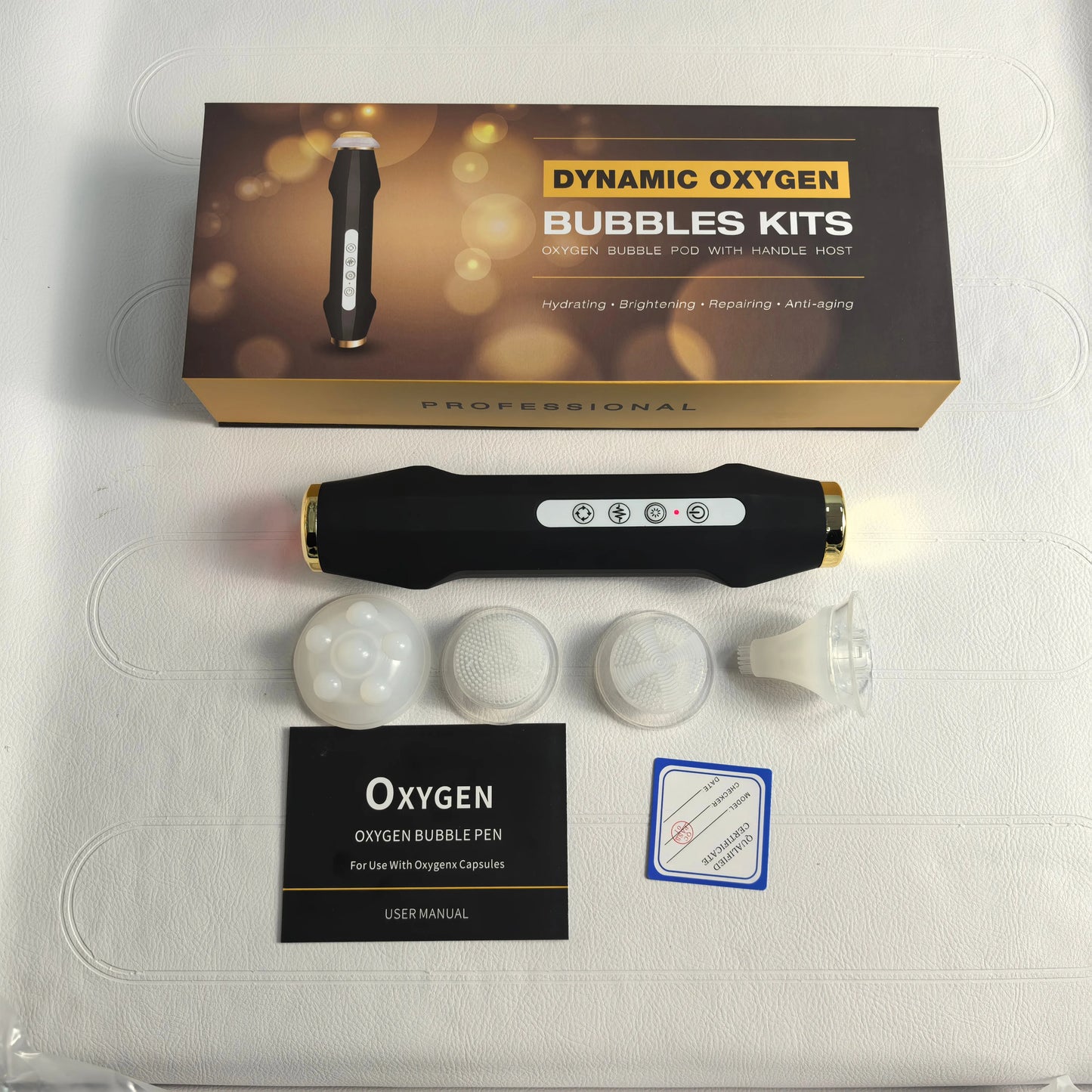 NEW Arrivals Hot Sale CO2 Oxygen Bubble Machine Set With Brush Detox, Retouch, Illuminate, Silver Balance Revive Glam Pods Serum Whitening Rejuvenation Portable Face Lifting Tightening Beauty Device