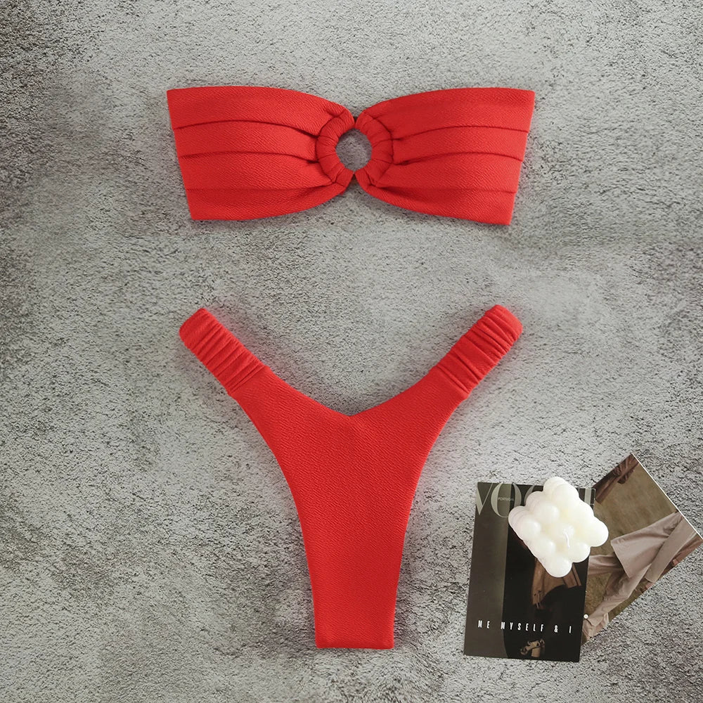 NEW 6 Colors Micro Bikini Push Up Women Swimsuits Sexy Female Swimwear Brazilian Bikini Set Thong Biquini Swim Suits Solid Beachwear Ladies Sexy Swimwear Set