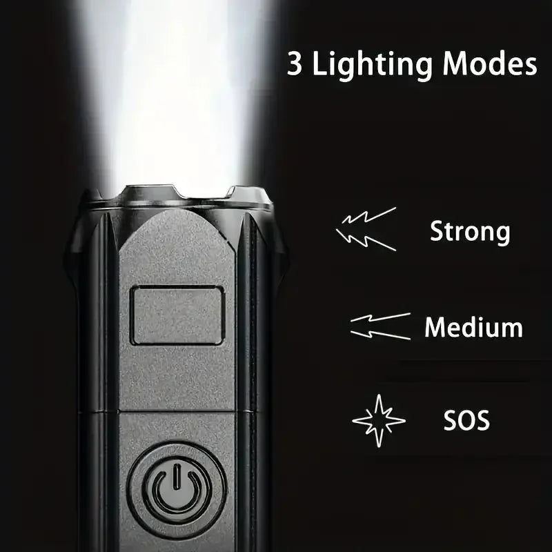 Powerful LED Flashlight Rechargeable USB Waterproof Zoom Outdoor Travel Camping Hiking Fishing Hunting 100,00 Lumen Tactical Flashlight LED Torch