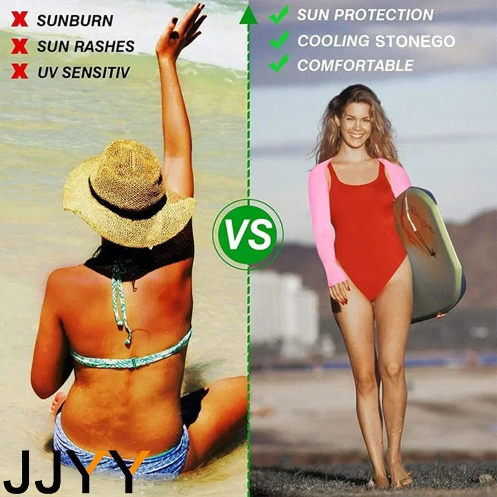 BRAND NEW Ice Silk Shawl Cuff Arm Warmers Women Sun UV Protection Sports Gloves for Outdoor Activity Running Fishing Cycling Sleeves Women Sports Apparel Accessories