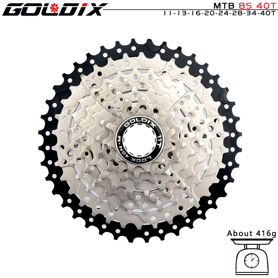 NEW MTB Cassette K7 8/9/10/11/12 Speed 36/40/42/46/50/52T SUNSHINE Bicycle Freewheel Bicycle Sprocket for Shimano/SRAM Bicycle Accessories Sports Supplies